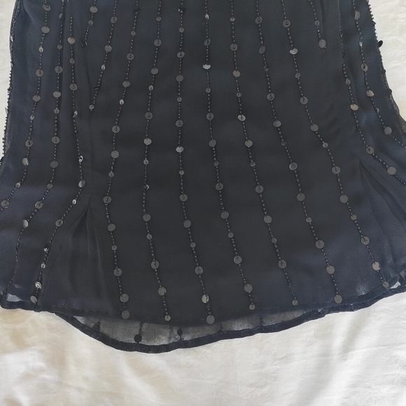 Ecru sequin top in black - Picture 4 of 4